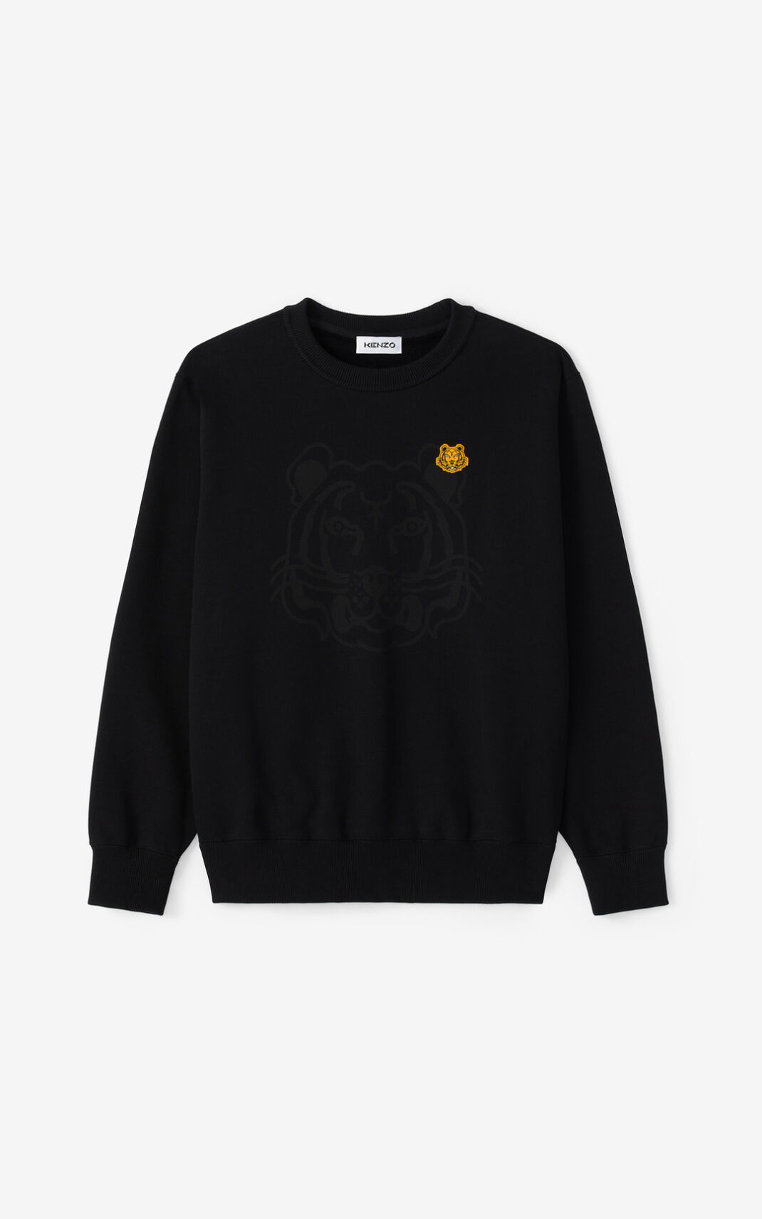 Kenzo K Tiger Sweatshirt Bayan Siyah | 7384-XZECJ
